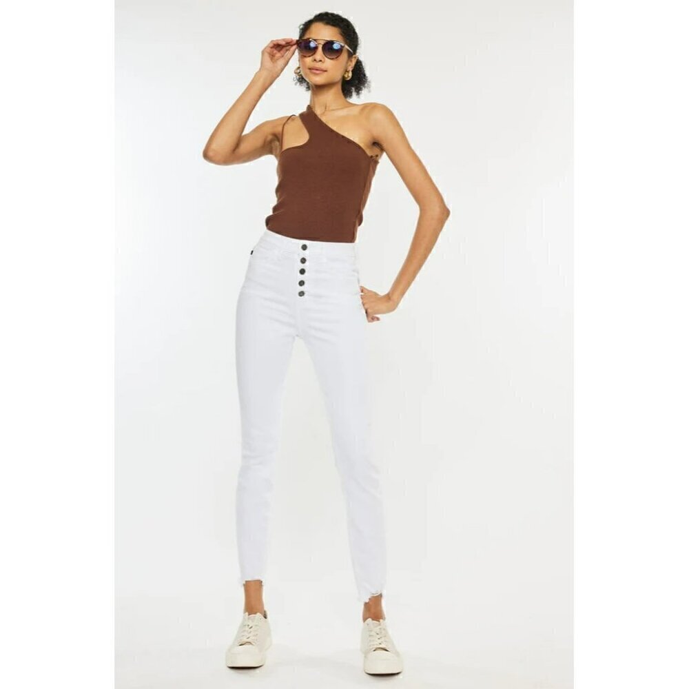 Kan Can Women's High Rise Super Skinny Jeans KC7273WT 3/25
